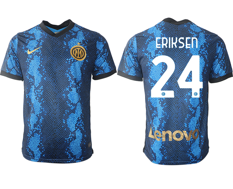 Men 2021-2022 Club Inter Milan home blue aaa versio #24 Nike Soccer Jersey->inter milan jersey->Soccer Club Jersey